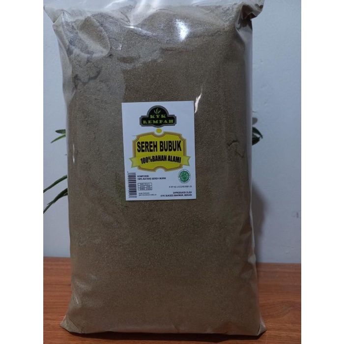 

Sereh Bubuk Murni 1 Kg - Lemongrass Ground - Citronella Powder - Serai