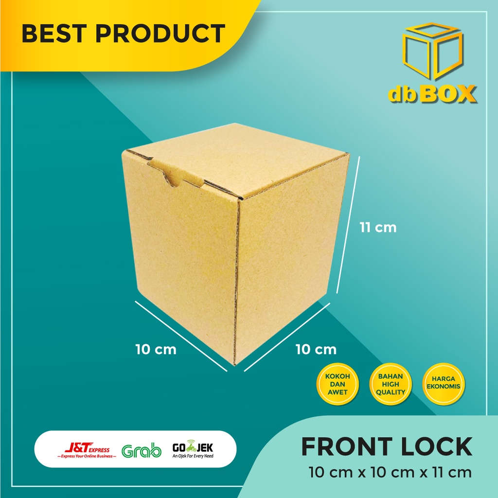 

(10pcs) Kardus 10x10x11 cm....Die Cut kotak aksesoris-dll model box pizza