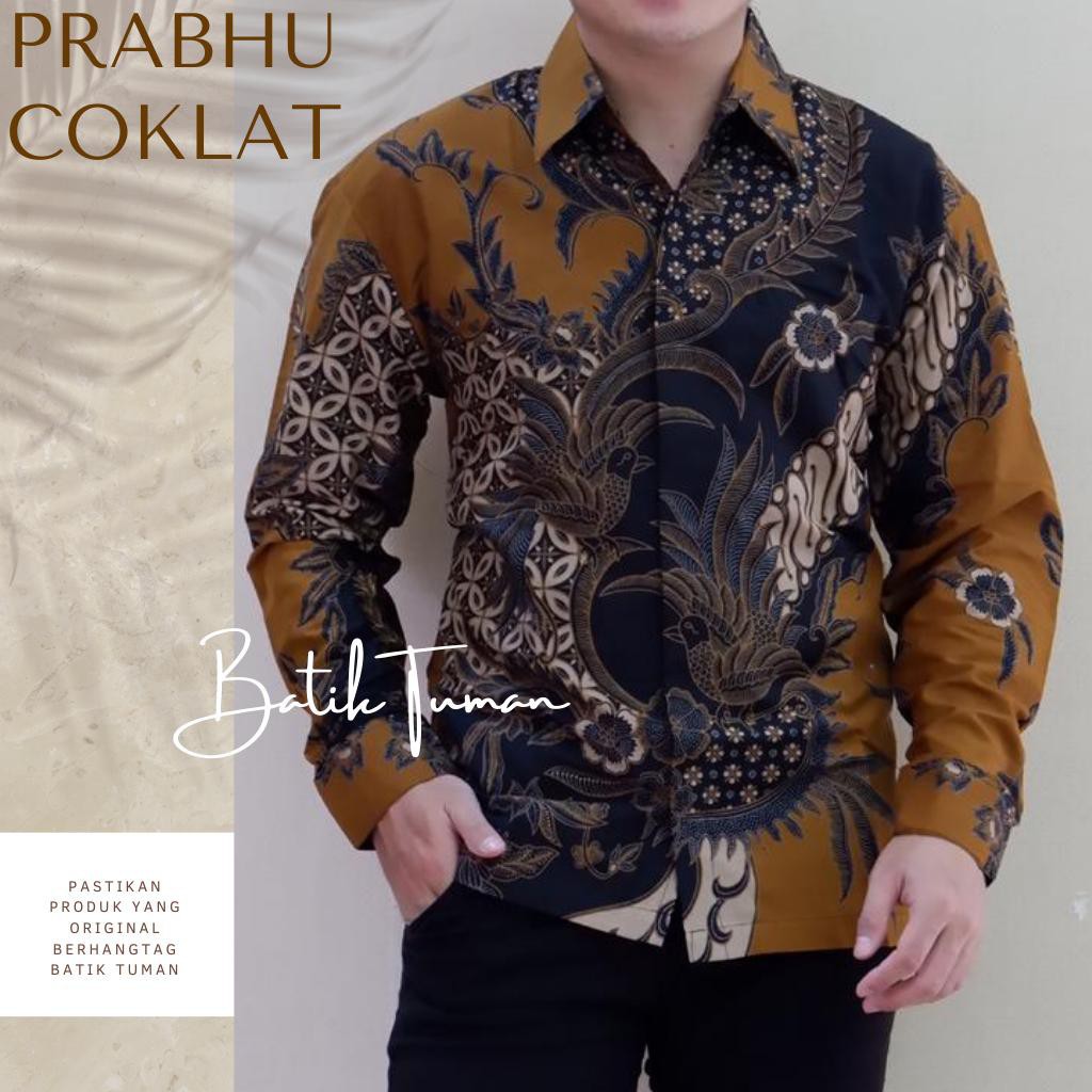Sekaraji Pastel Kemeja Batik Pria Lapis Furing Katun Primisima Batik Solo Kemeja Pria Lengan Panjang