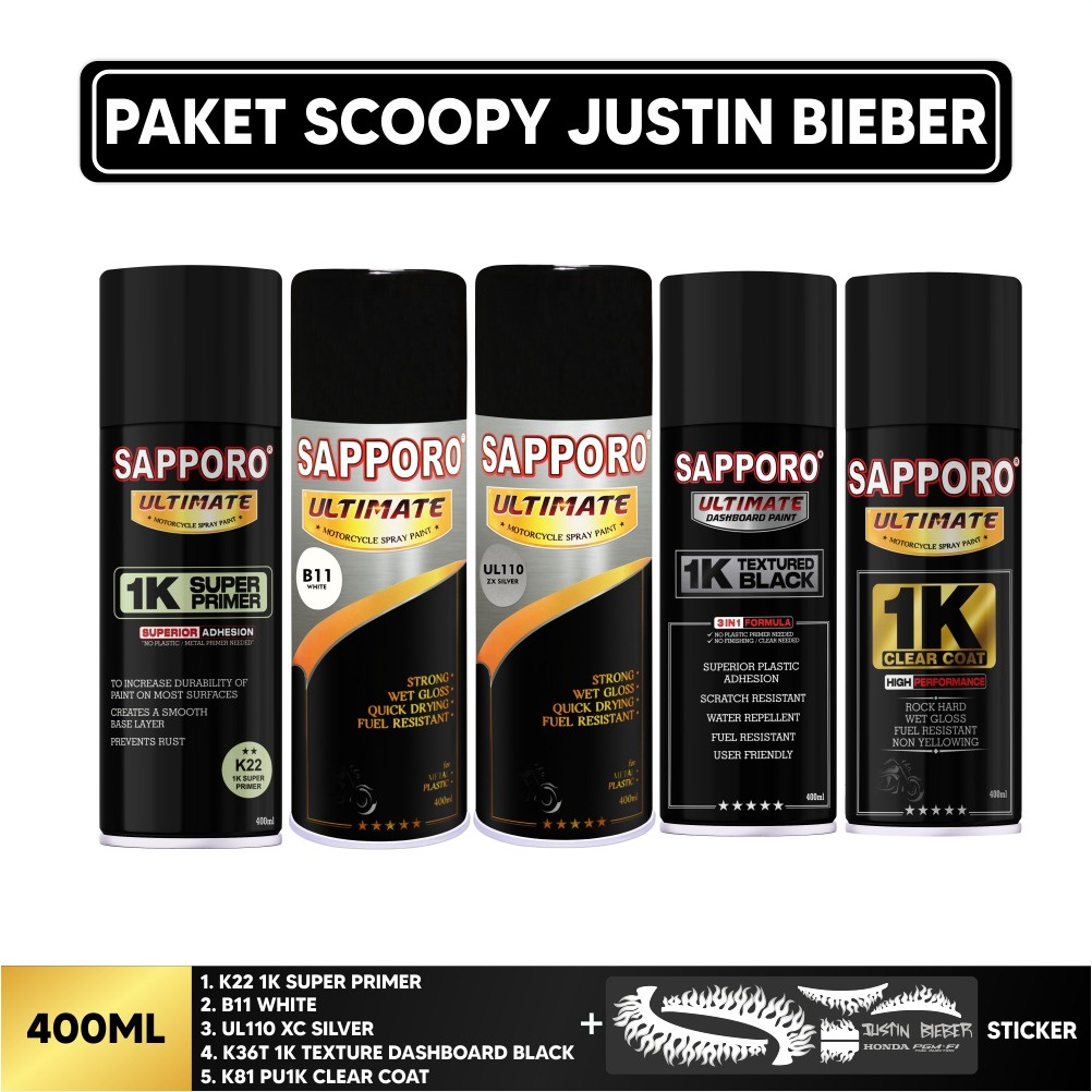 Paket Repaint Scoopy Justin Bieber Sapporo Ultimate