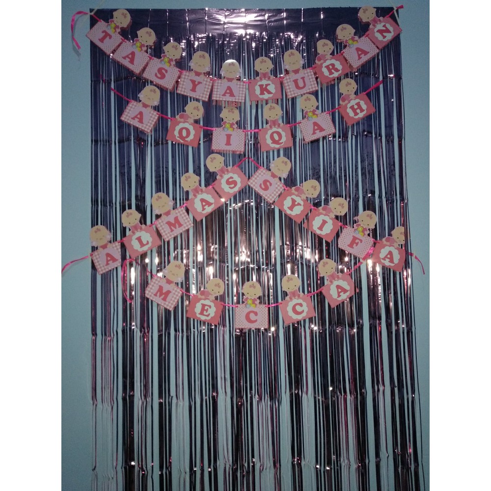 paket dekorasi aqiqah custom nama