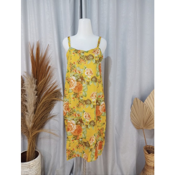 DASTER NARINI TANGGUNG TALI SATU ANEKA MOTIF-Mawar Mustard