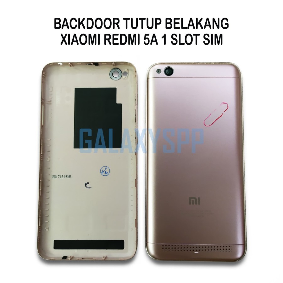 TUTUP BELAKANG BACKCOVER REDMI 5A 1 SLOT SIM