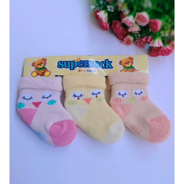 Kaos Kaki Handuk Bayi 6-18 bulan Supersock Bird Set 3 in 1 6 bulan 7 bulan 8 bulan 9 bulan 10 bulan 
