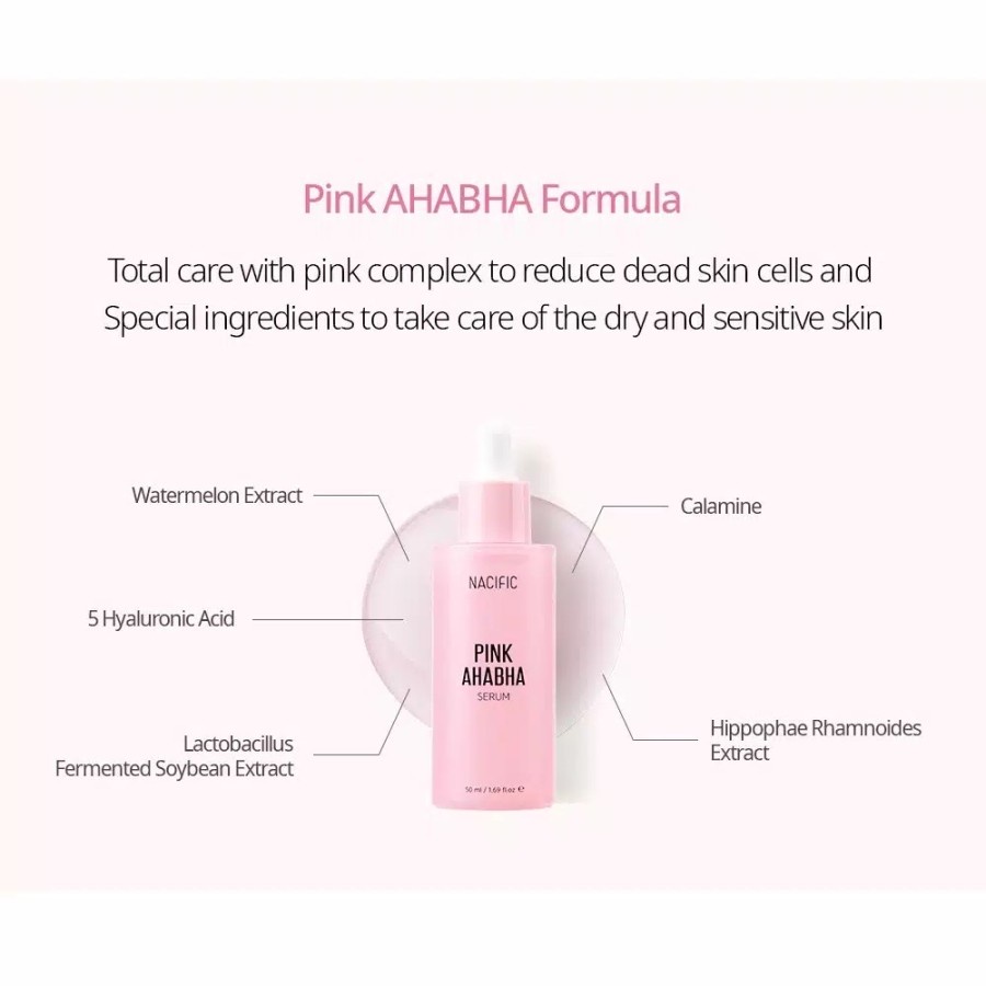 ★ BB ★  NACIFIC Pink AHA BHA Serum 50ml - 20ml Serum Wajah