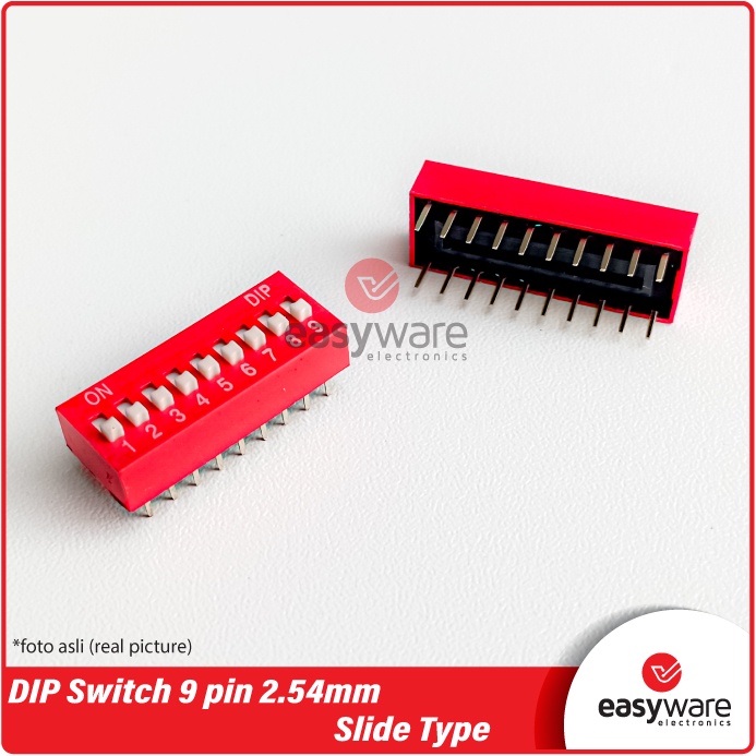 DIP SWITCH 9 PIN DIP SWITCH SLIDE 2X9PIN 2.54 MM