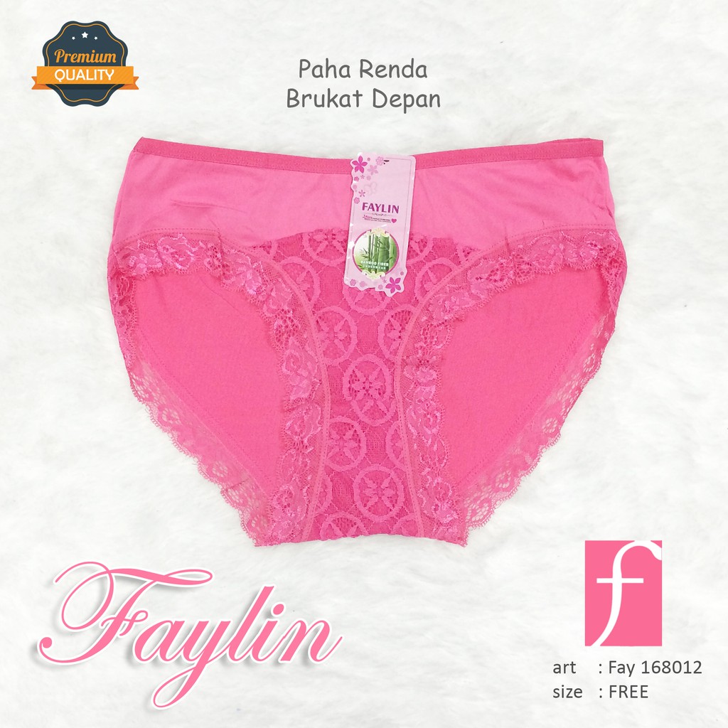 FAYLIN | Celana Dalam Renda BRUKAT TRANSPARANT Depan / CD SEXY / art FAY 168012