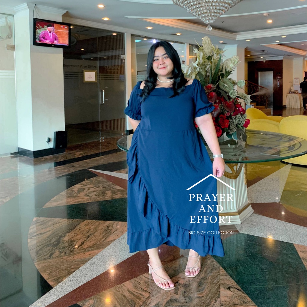 Dress Sabrina Irise Wanita SILVANA korea A Line Bodycon Maxi Casual Natal pesta Party Style Dres Kor