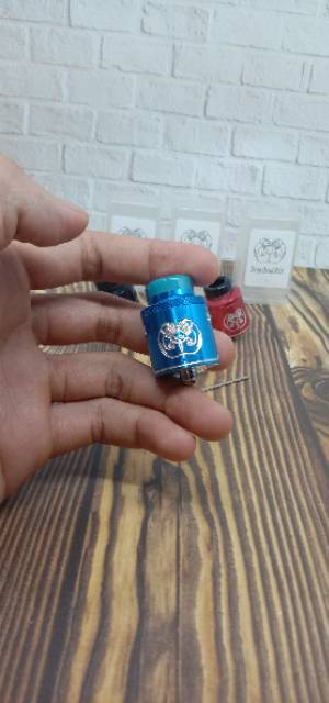 Peralatan elektronik kecil COD HOBI DAN KOLEKSI RD4 DROOP DEAD UKIR 24MM // KEPALA VAPOOR JAYA22