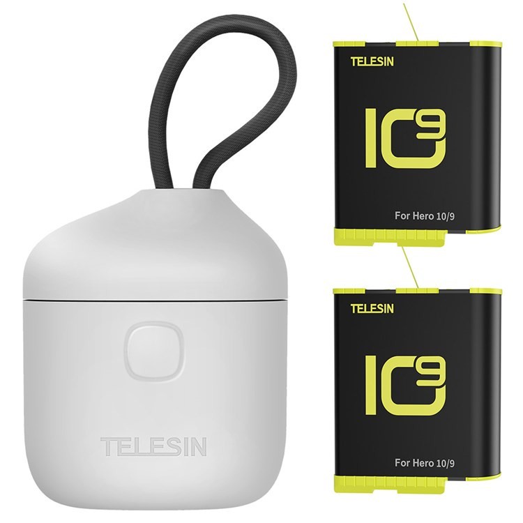 TELESIN ALLIN BOX Portable Storage Charge GoPro Hero 9 Black 2 Battery