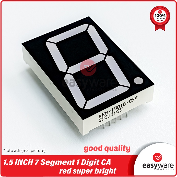 7 Segment 1.5 INCH CA Super Bright KEM Original LED SEVEN SEGMENT