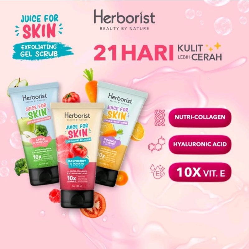 Herborist Juice For Exfoliating Gel Scrub 150 ml