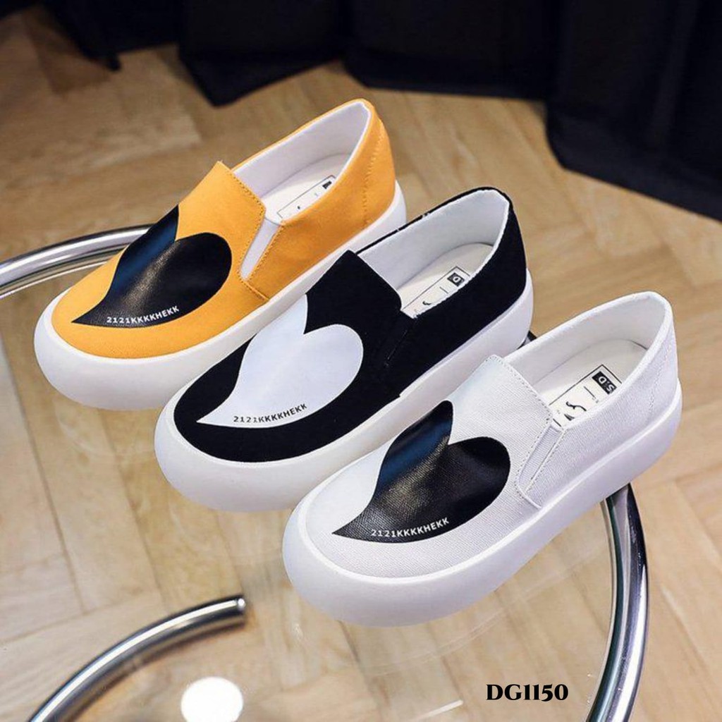 RESTOCK WYN SNEAKERS HIGHSOLE HEART STYLE COMMUTER FASHION KOREA DG1150