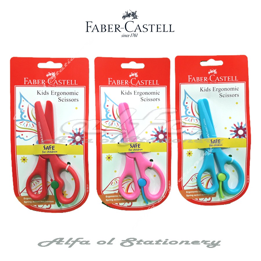 

FABER CASTELL Kids Ergonomic Scissors - Gunting Kertas Anak