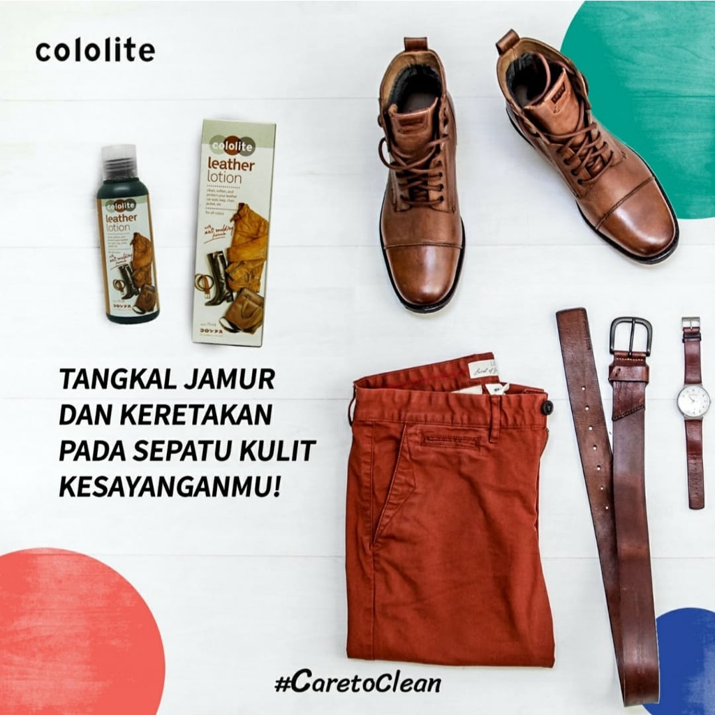 COLOLITE LEATHER LOTION Perawatan Pembersih Produk Kulit Tas Dompet  Handbag Sepatu Jaket Ati Jamur Premium Leather Care ORIGINAL C-007