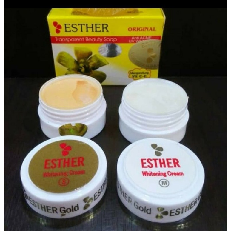 CREAM ESTHER NEW HOLOGRAM/ESTHER WHITENING CREAM (Cream S-M)