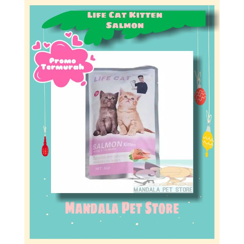 Life Cat Pouch All Varian 85gr / LIFE CAT MAKANAN KUCING BASAH