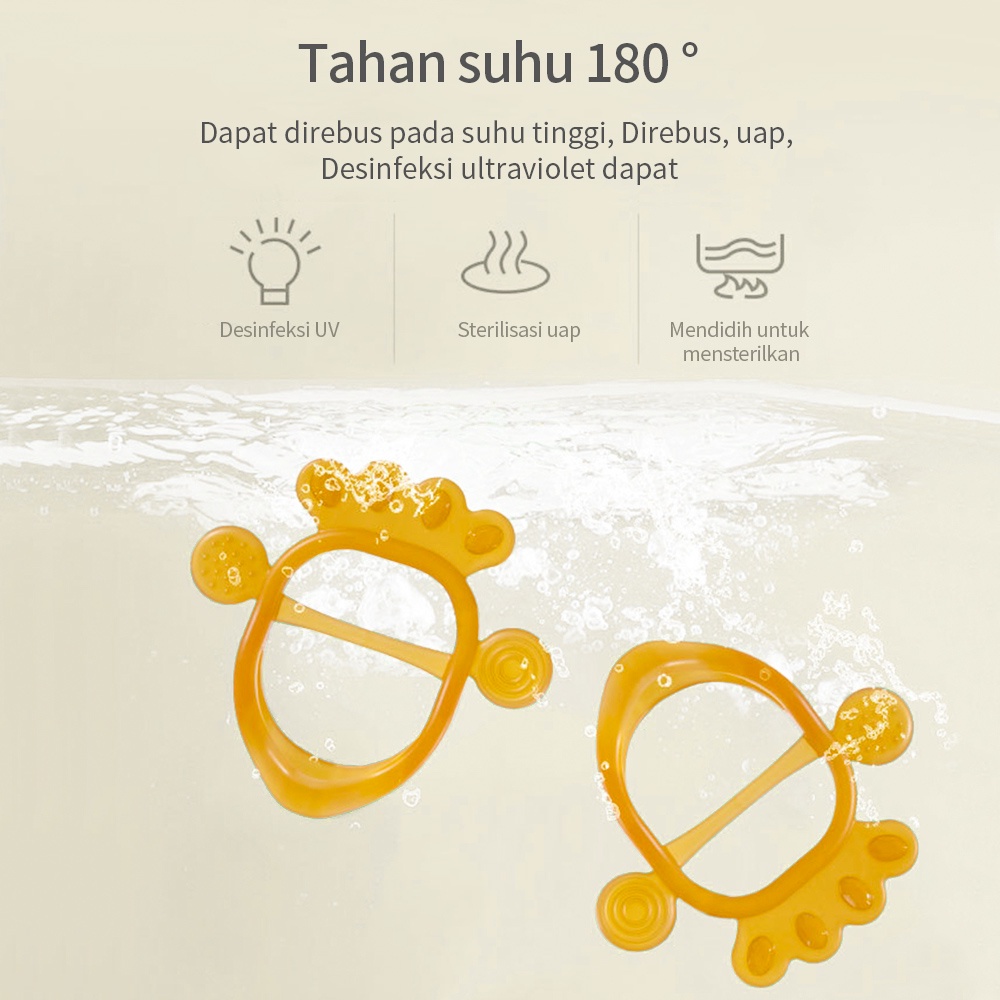 Ivorybaby Teether bayi gelang BPA free mainan gigitan bayi bahan silicone