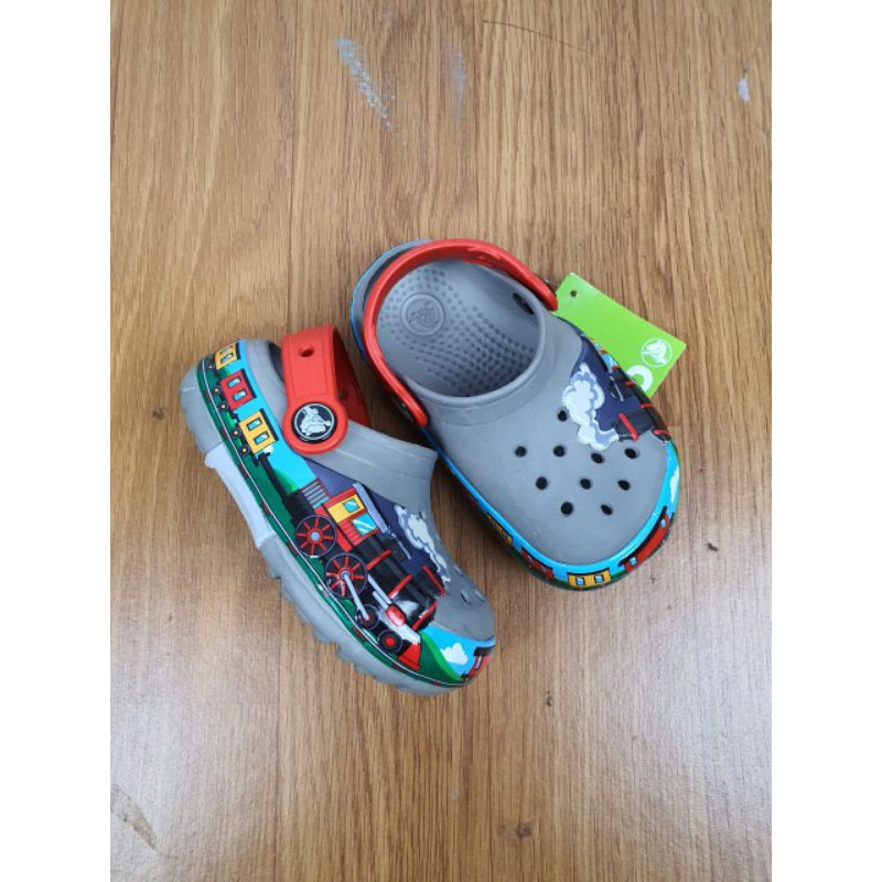 Crocs anak led lampu iron man / crocs lampu anak / Sandal crocs anak