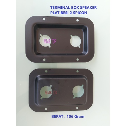 Terminal Plat Spicon 2 Lubang / Terminal Besi Plat 2 Spicon