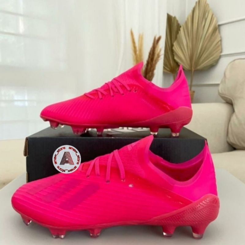 Sepatu Bola Adidas X 19.1 Loyalty Full Pink  FG