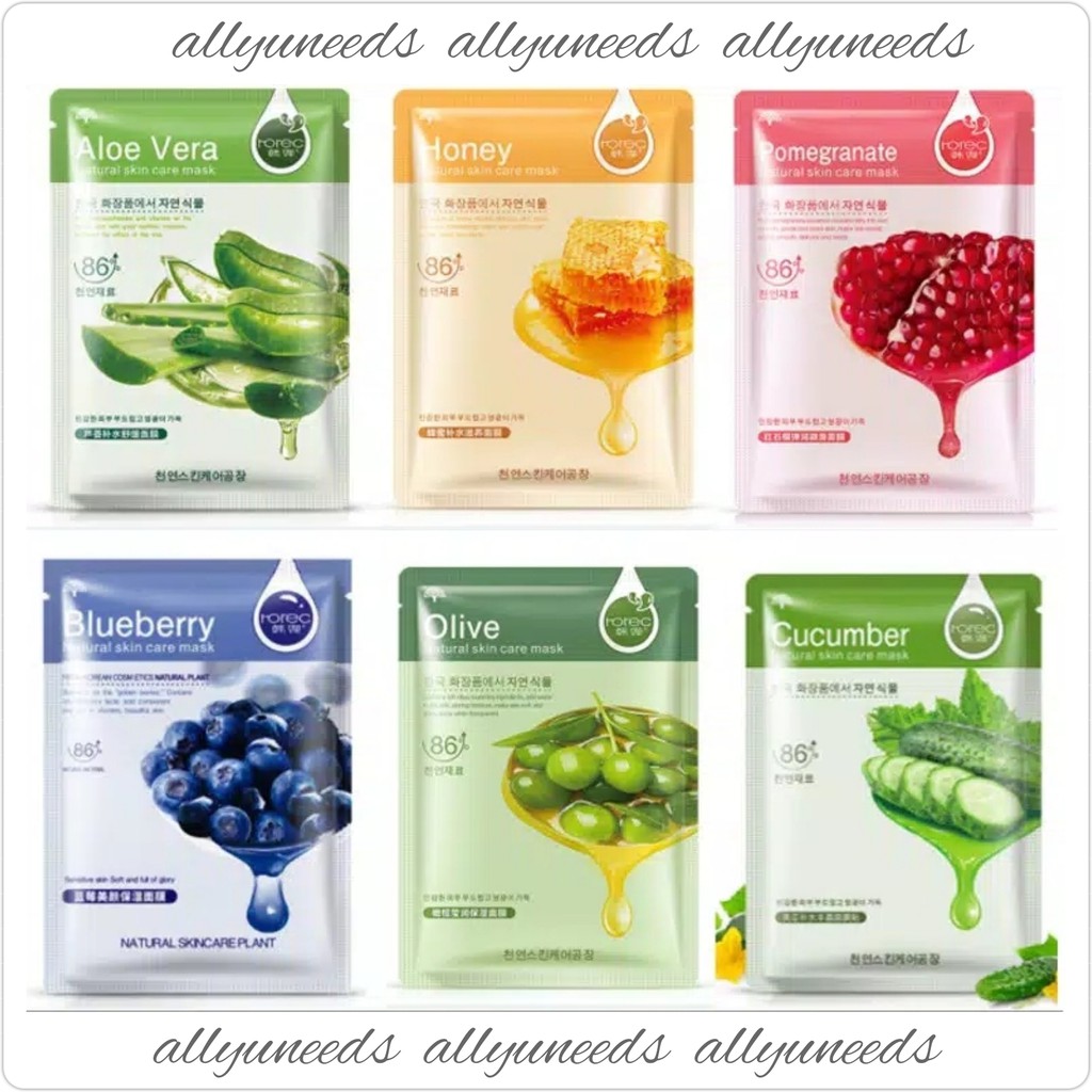 ROREC NATURAL SKIN CARE MASK SHEET / Masker Rorec Original