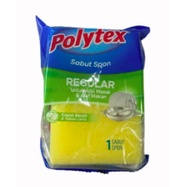 Polytex Spon Sabut Reguler Spon 2 in 1 sabut hijau serbaguna