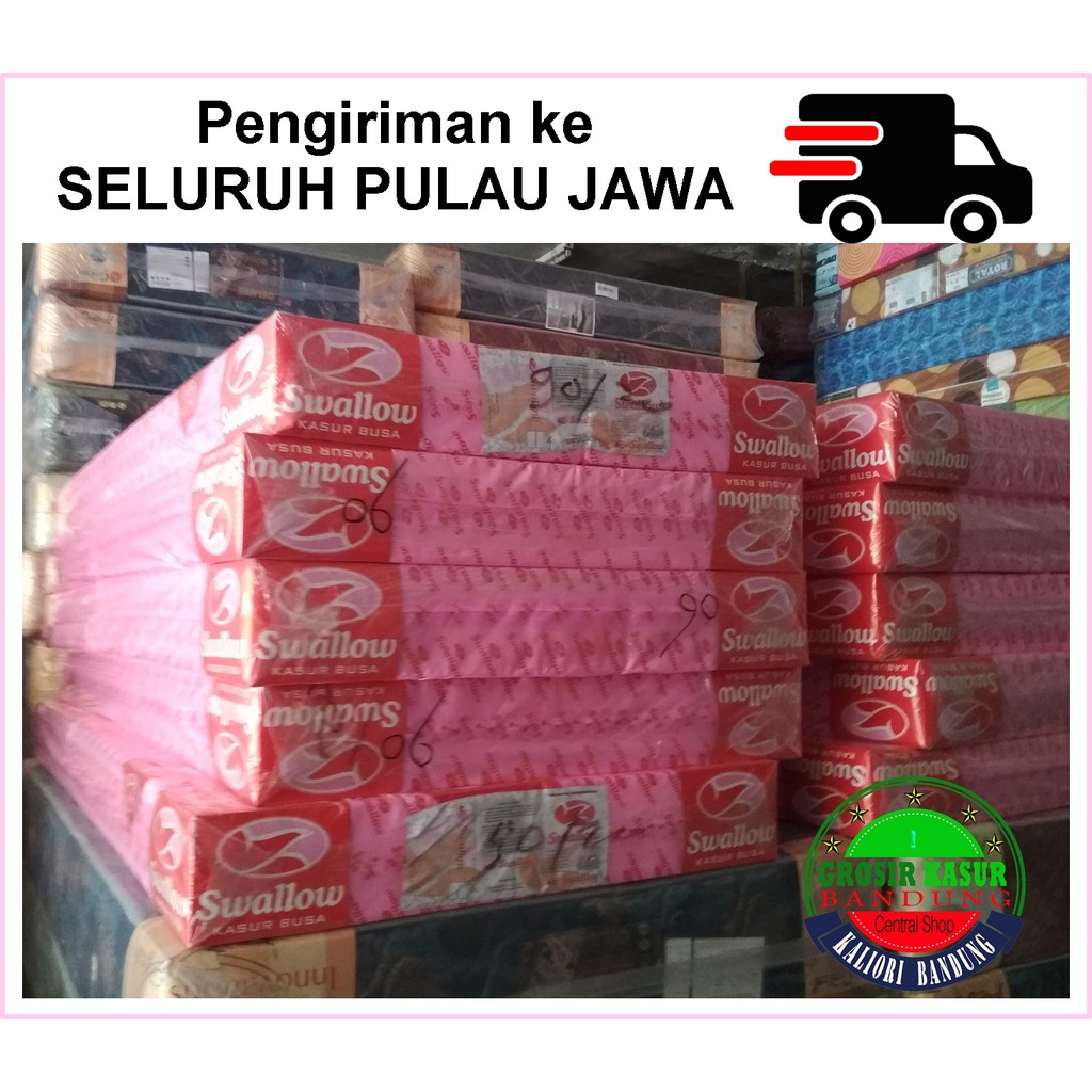 Kasur Busa SWALLOW 90x200x15 no.4 (Pengiriman ke SELURUH INDONESIA)