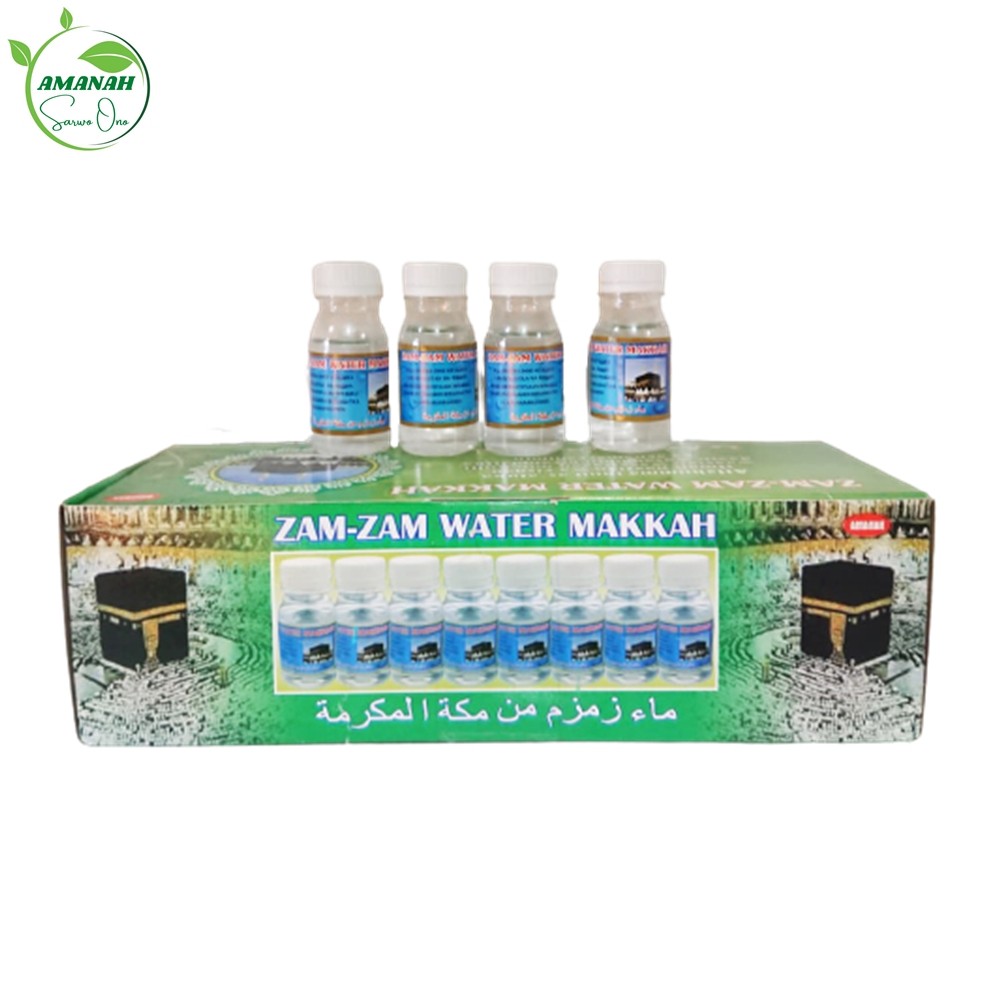 

Air Zam zam 80 ml botol - Zamzam Water Makkah Original