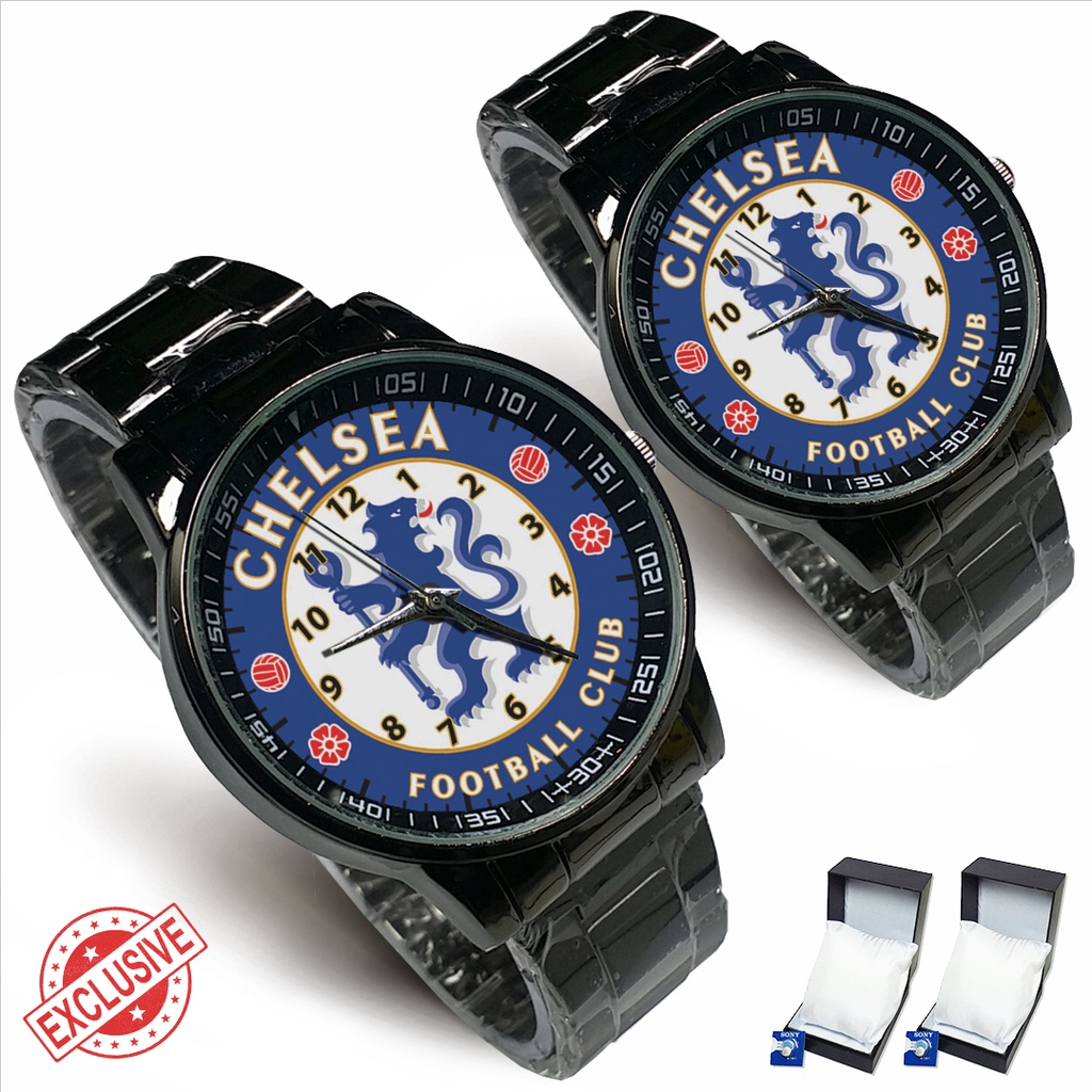 Jam Tangan Rantai Couple CHELSEA FC - 2 (Special)