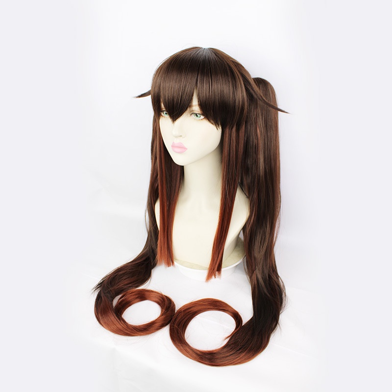 LOL-70 wig hu tao genshin impact rambut palsu cosplay twintail