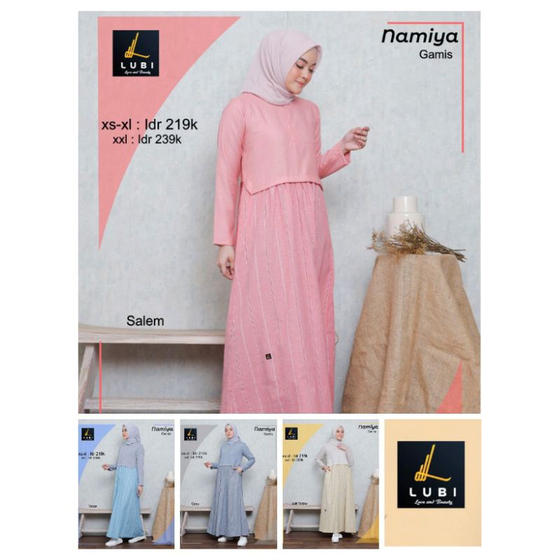 GAMIS LUBI NAMIYA SALEM, TOSCA, GREY,  SOFT YELLOW