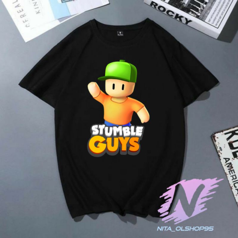 kaos stumble guys baju kaos anak stumble guys terlaris