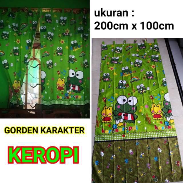 Gorden karakter renda / gorden katun halus bergambar / gorden motif / gorden murah / gorden bagus