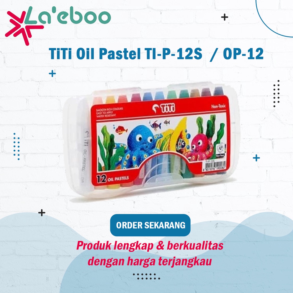 

Krayon Minyak 12 Warna Joyko | TiTi Oil Pastel TI-P-12S / OP-12