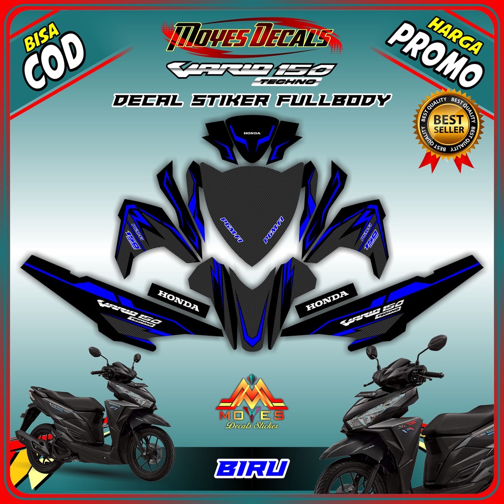 decal motor vario stiker motor vario decal stiker motor vario 150 techno full body 2015
