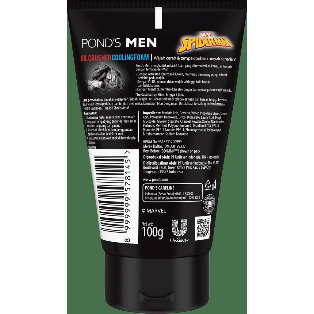 POND'S MEN OIL CRUSHER COOLING FOAM 100GR -GC