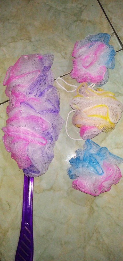 Nagada Spon Mandi / Bath Sponge / Spons Mandi Mekar 15 Gr / Shower Puff - 2w