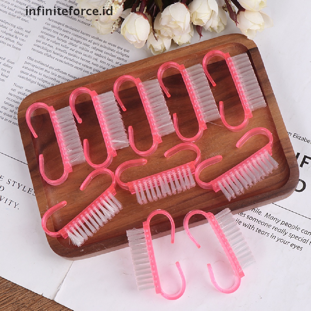 Infiniteforce.id 10pcs / Set brush Pembersih Debu Kuku Untuk nail art / Manicure