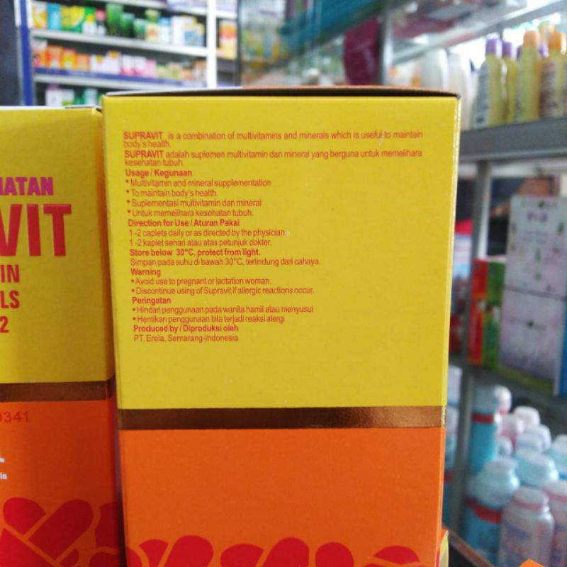 SUPRAVIT ISI 60 KAPLET Multi vitamin suprafit