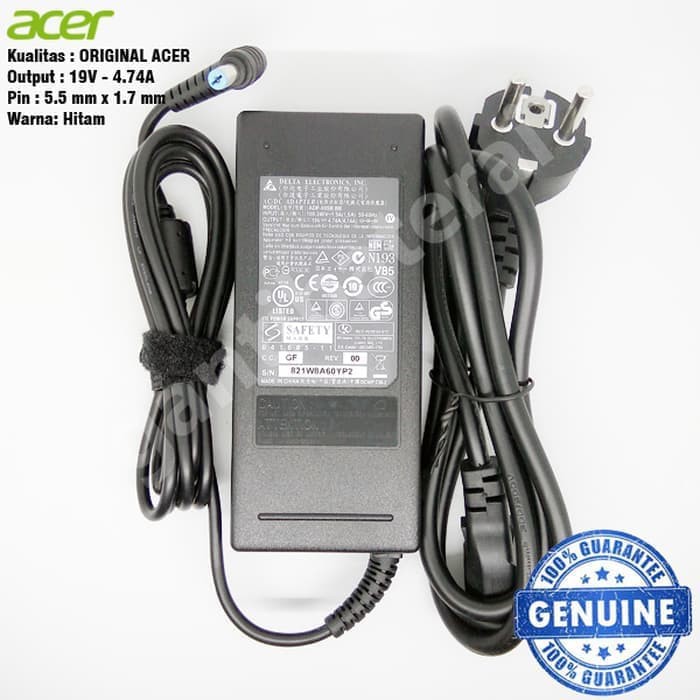 Adaptor Charger Acer 4745G 4755G 4752G 4750G 4740G 4920G 19V 4.74A ORI