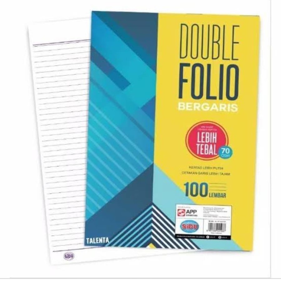 

Kertas Double Folio Garis Sinar Dunia RF 100lb