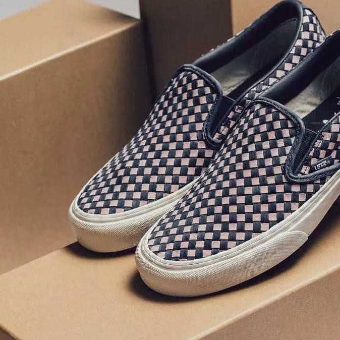 promo vans vault x taka hayashi slipon 66 lx dress blue original bnib terbaru