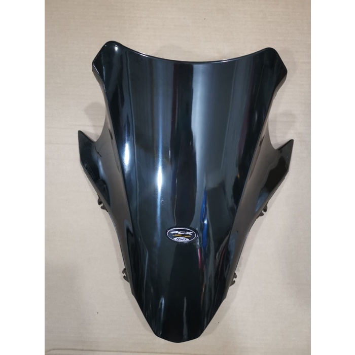 KACA VISOR PCX 160 - WINSIL WINSHIELD PCX 160 2021 MIKA DEPAN PCX 160 - HITAM PEKAT