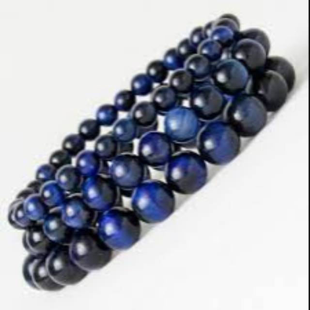 GELANG BATU ALAM BLUE TIGER EYE MATA JAGUAR BIRU-1