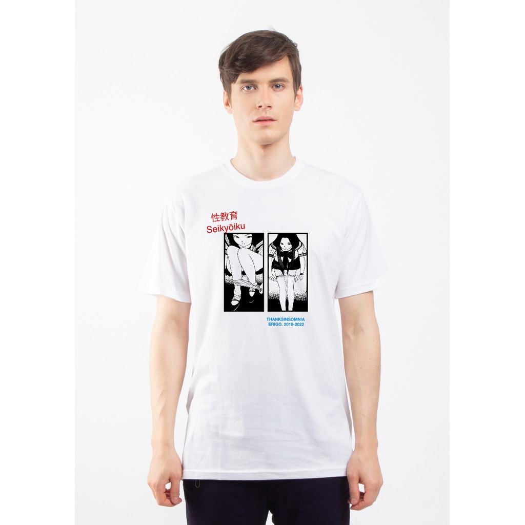 Erigo X Thanksinsomnia T-Shirt Seikyoiku White