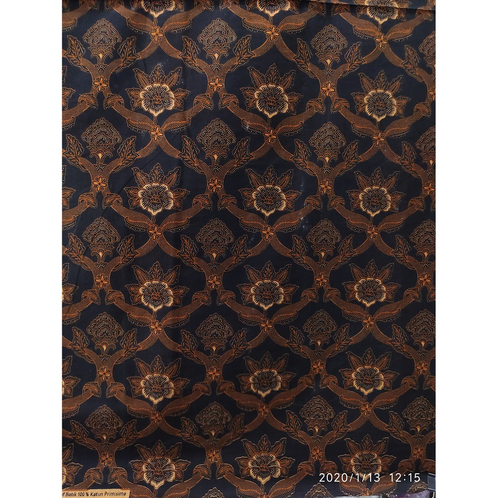 Kain Batik Katun BP9348 Hitam