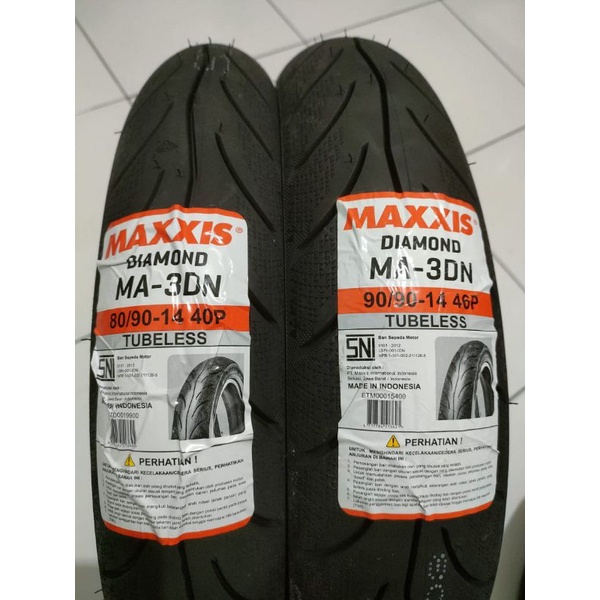 Sepasang ban tubles depan belakang Vario Beat Scoopy Spacy Maxxis