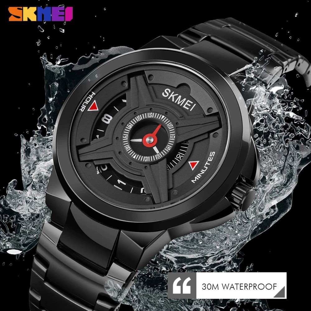 SKMEI 1699 Jam Tangan Pria Analog Tali Stainless WATCHKITE WKOS