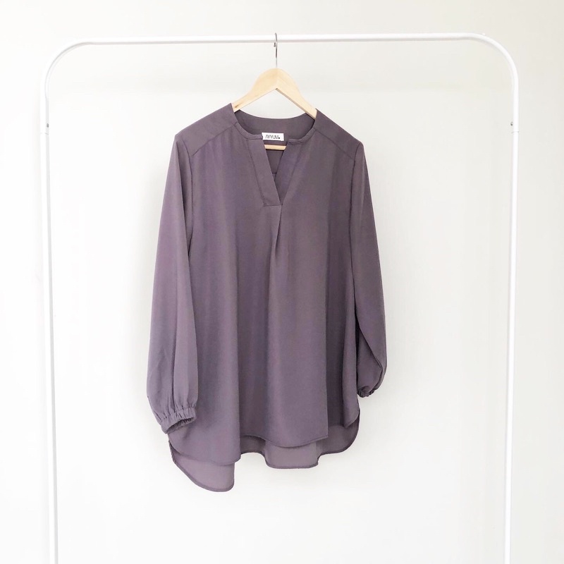 Skipper Blouse + Widepants (dijual terpisah)-Skipper Taupe